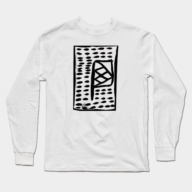 A painted flag with brush Long Sleeve T-Shirt by the_spiritual_view